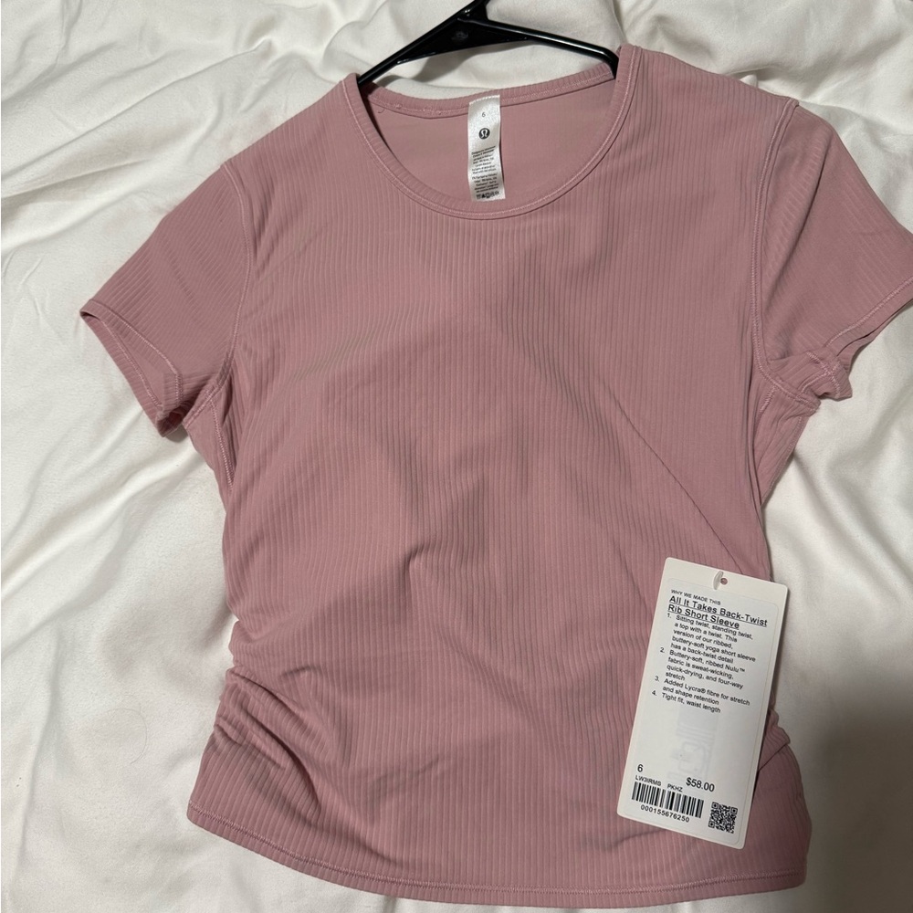 lululemon athletica Mauve Short Sleeve Tee